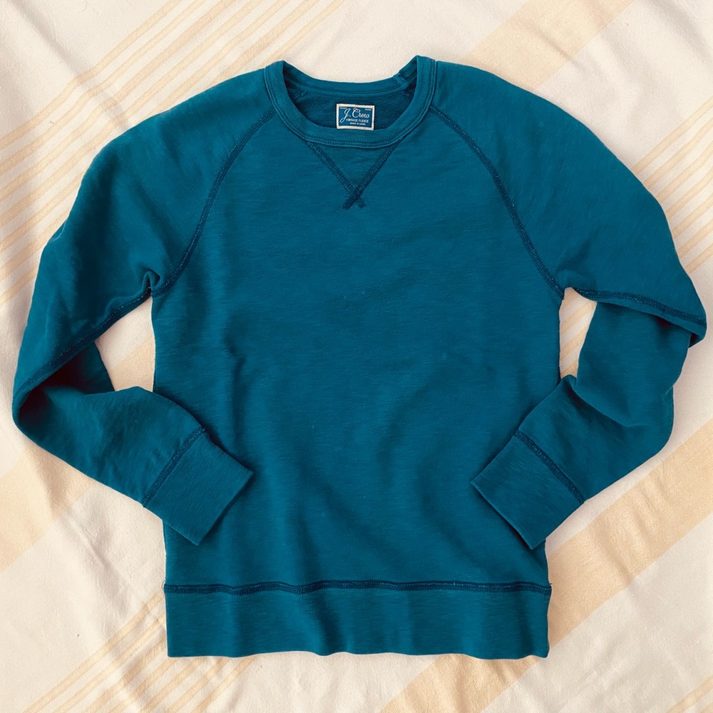 J. Crew (Updated 📷 & 📝) Vintage French Terry 100%Cotton in Teal